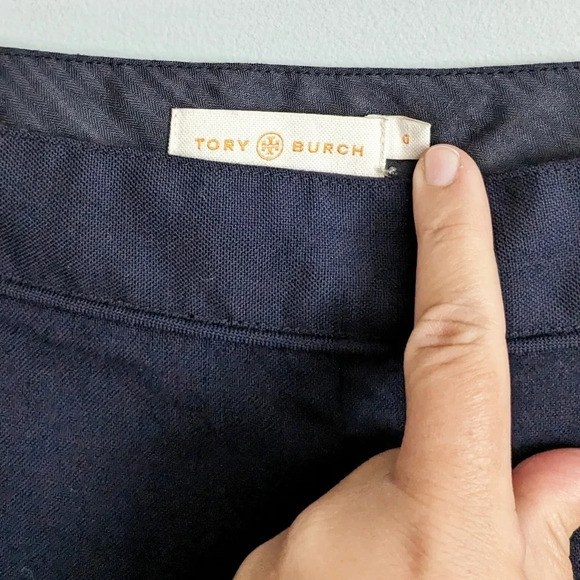 Tory Burch Vania Crop Skinny Ankle Pant - Picture 6 of 9